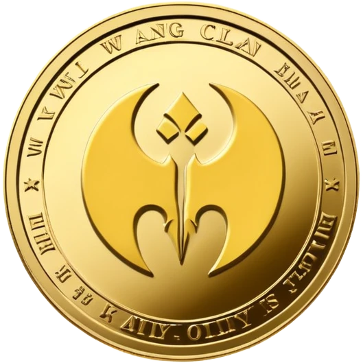 Wu-Tang Clan logo on a gold coin emoji