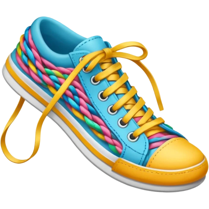 make an emoji of rolled up shoe laces emoji