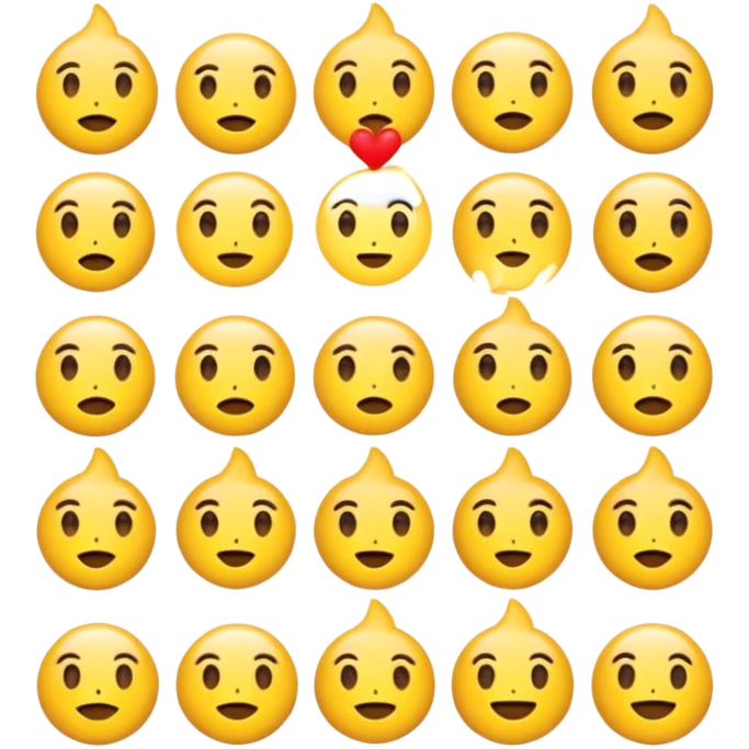 создай уникальную эмодзи улыбающееся лицо emoji