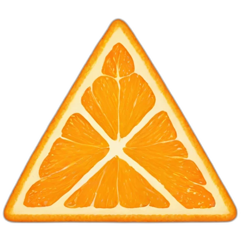 Triangle orange emoji
