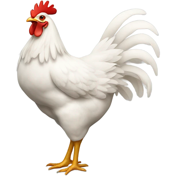 Chicken with four legs  emoji