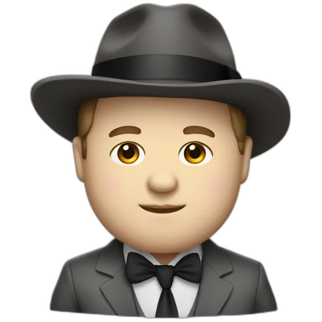 Paul Walter Hauser fedora suit emoji