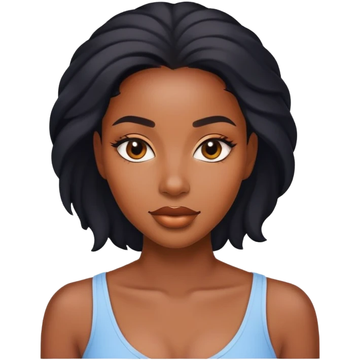 Attractive black woman emoji