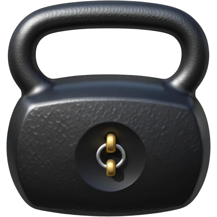 a weight in the form of a large rectangular kettlebell emoji