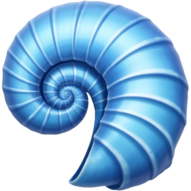 Concha do mar azul  emoji