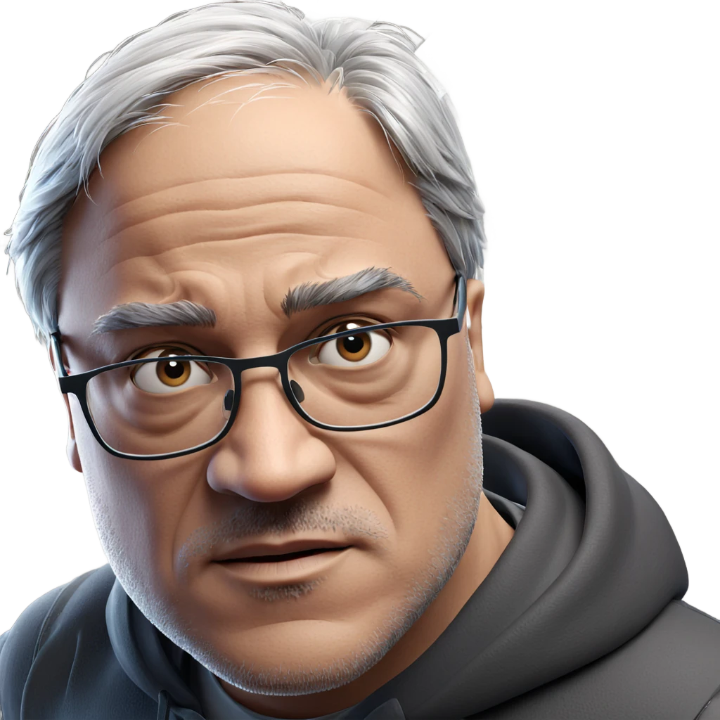 determined warrior in glasses emoji