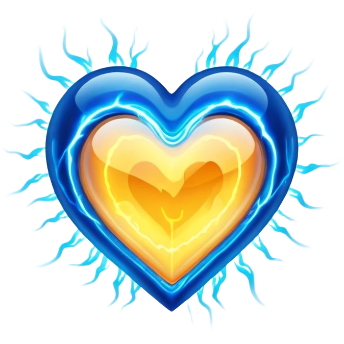 plasma energy electro heart  emoji
