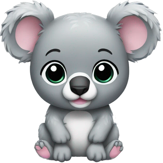 Chibi Grey Koala emoji