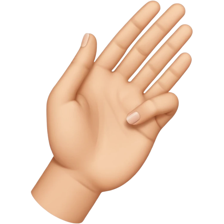make a hand like the regular one but make it an L shape with the finger and thumb  emoji