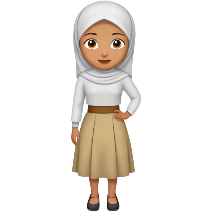 Muslim mom wearing skirt  emoji