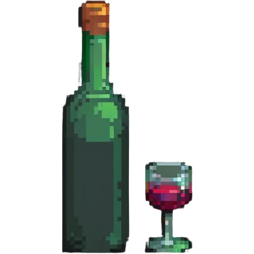 wine bottle and glass emoji