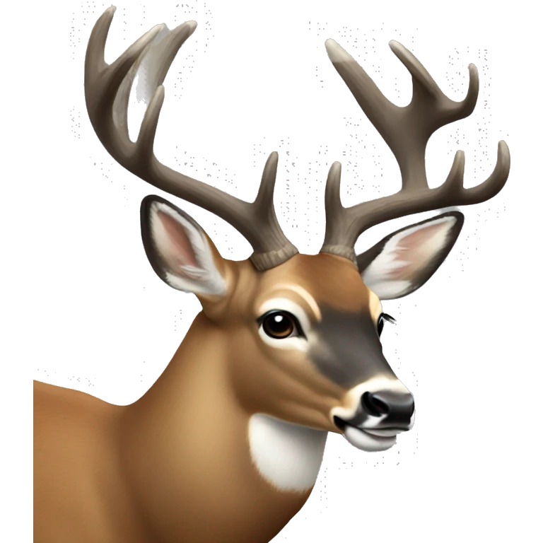 White tail buck emoji