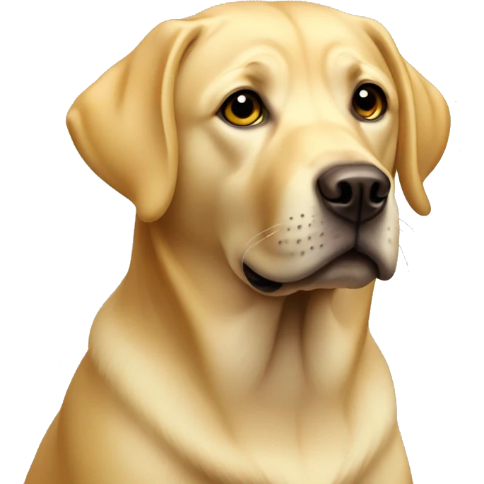 labrador yellow emoji