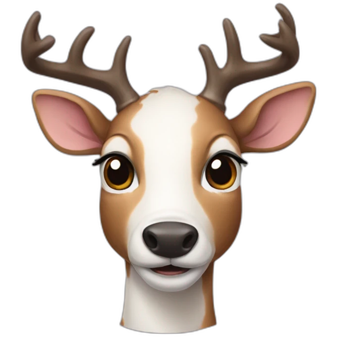 piebald deer emoji