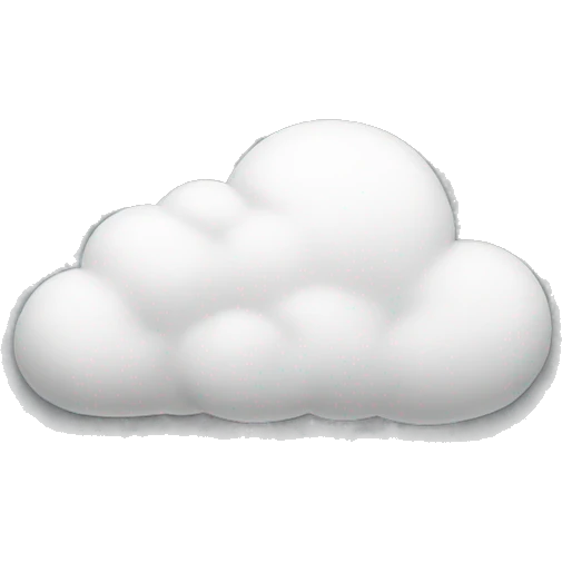White half cloud  emoji