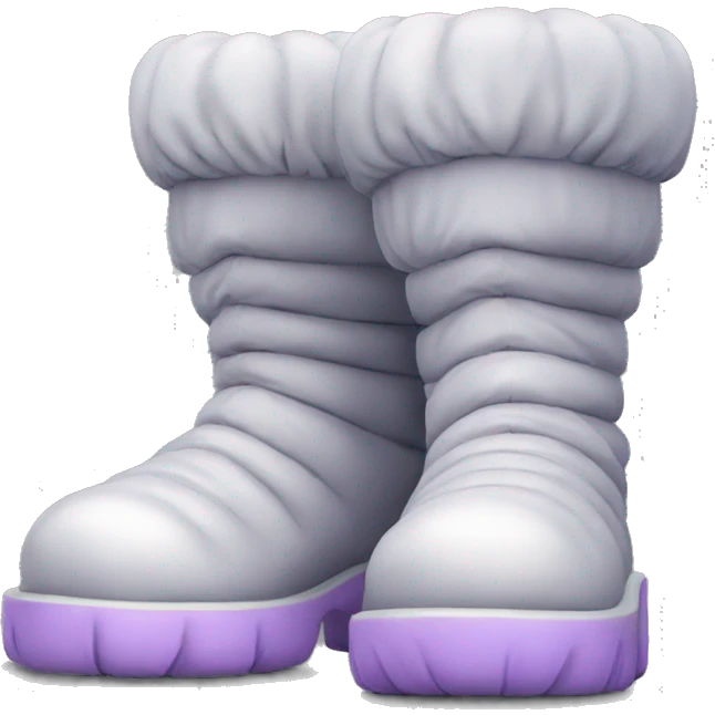 Puffy oversized chunky rounded padded futuristic boots emoji
