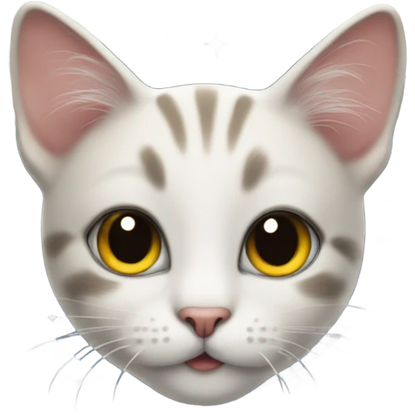 A cute cat on the moon  emoji