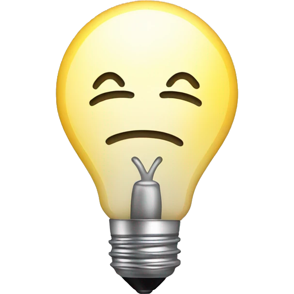 Light Bulb Off emoji