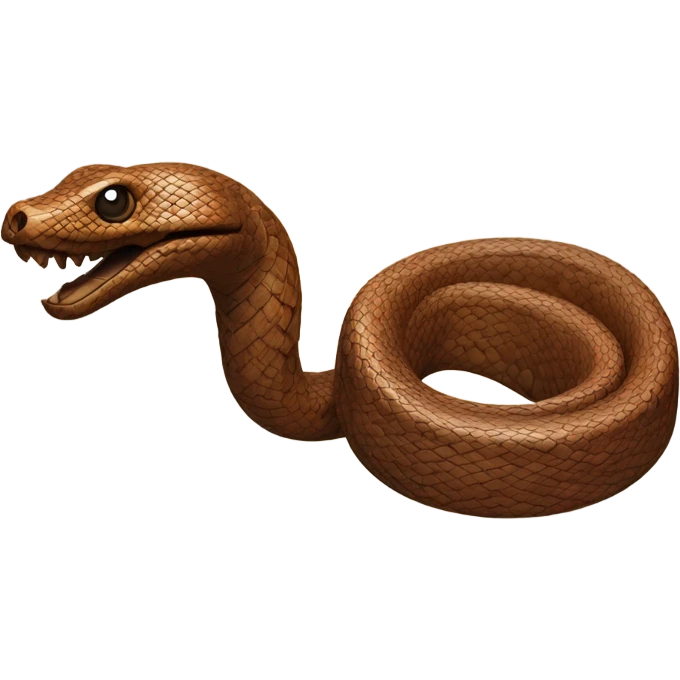 Wooden snake  emoji
