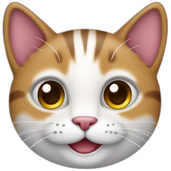 gato de óculos com sorriso emoji