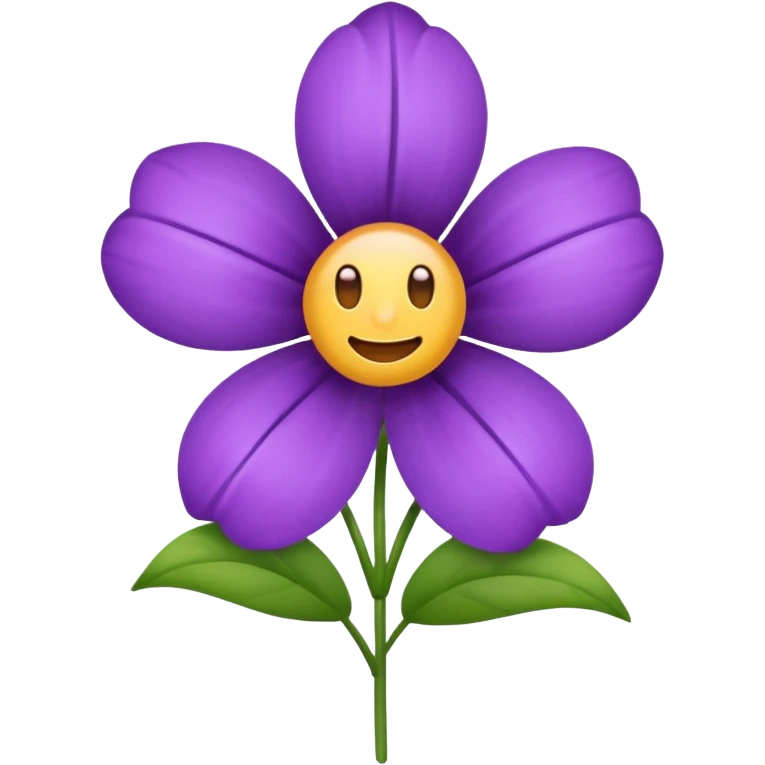 Emoji fleur violet emoji