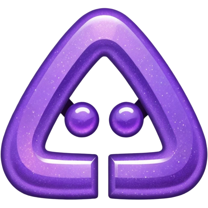 Purple Glitter Symbol of Manager emoji