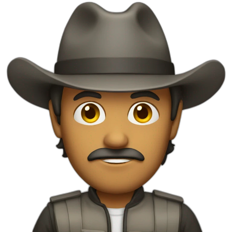 hombre señalando emoji
