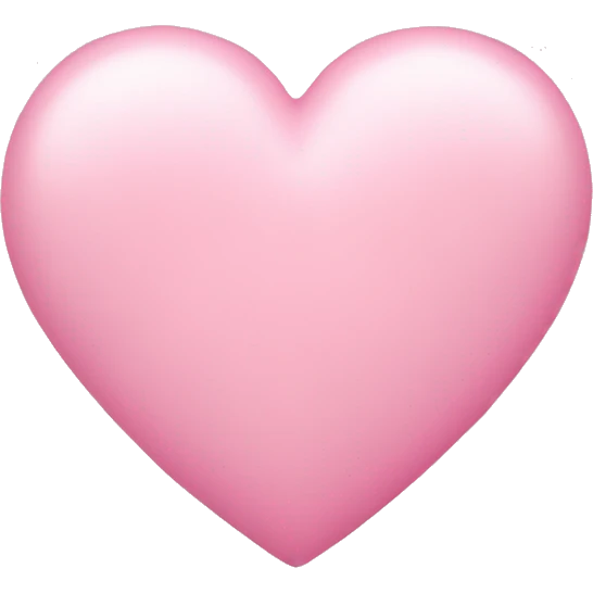 Pink pastel heart  emoji