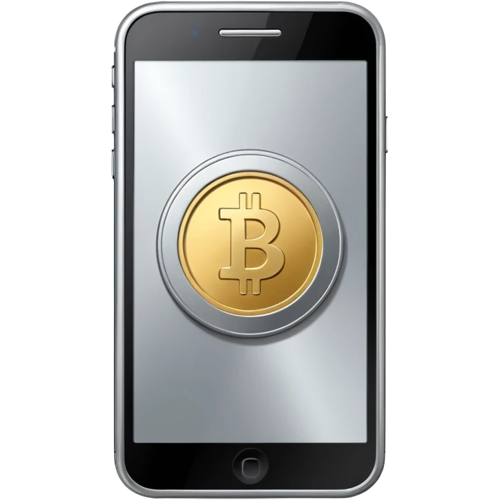 smartphone with a play button and a coin symbol emoji