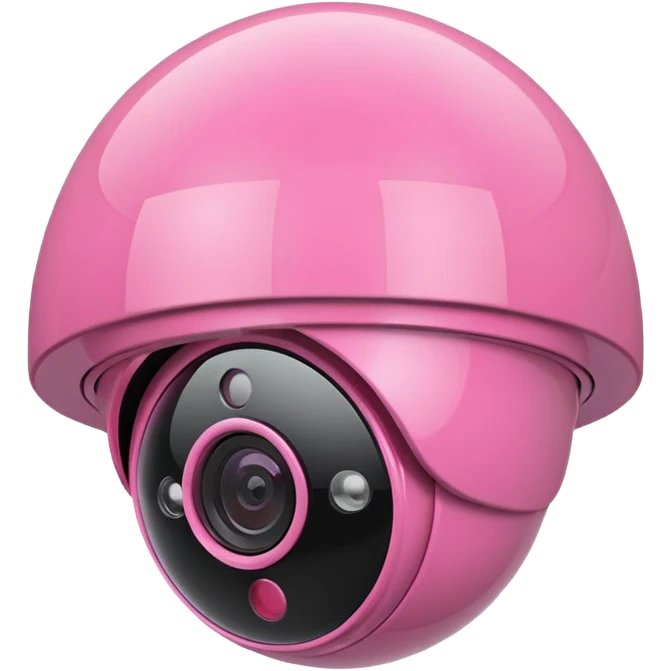 Security Camera pink emoji
