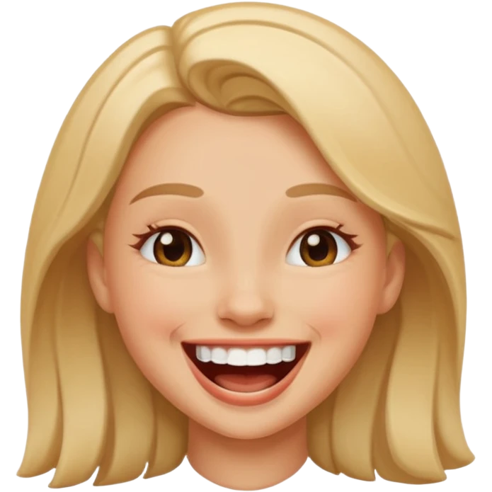 Girl laugh emoji