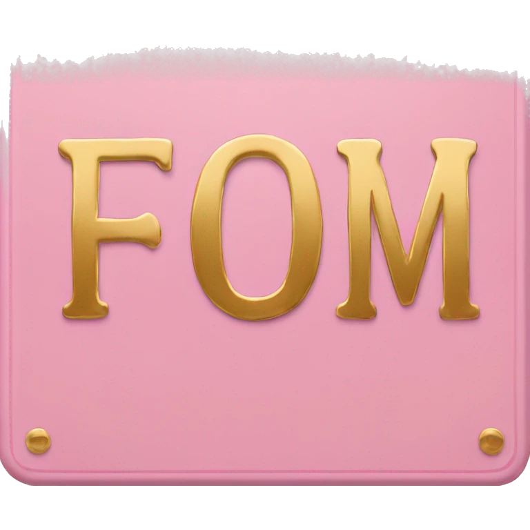 Pink welcome plaque with gold letters “Merry & Chic” emoji