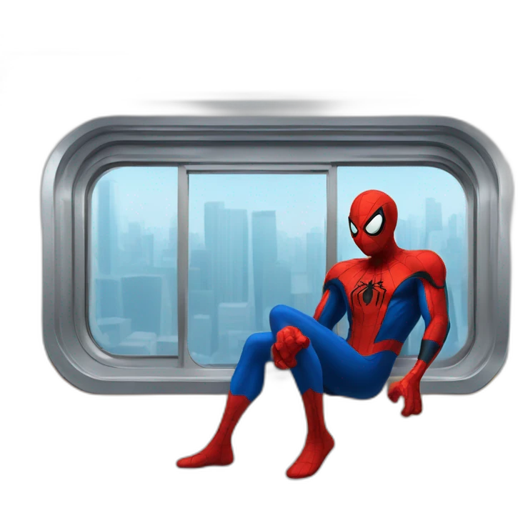 spiderman on a train emoji