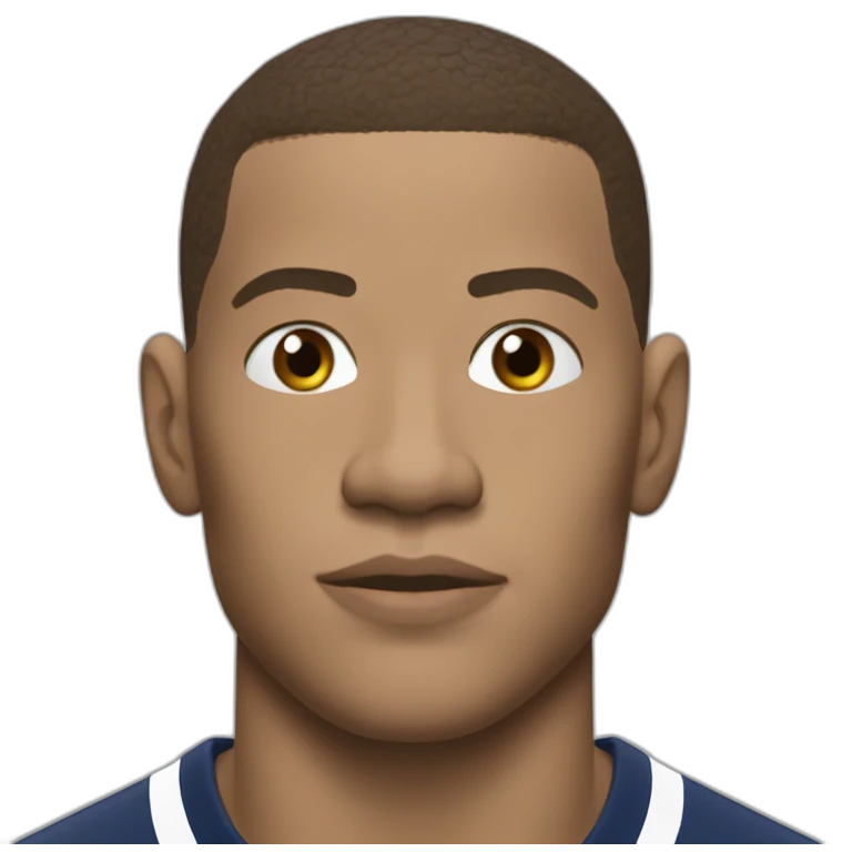Mbappé tire un penalty emoji