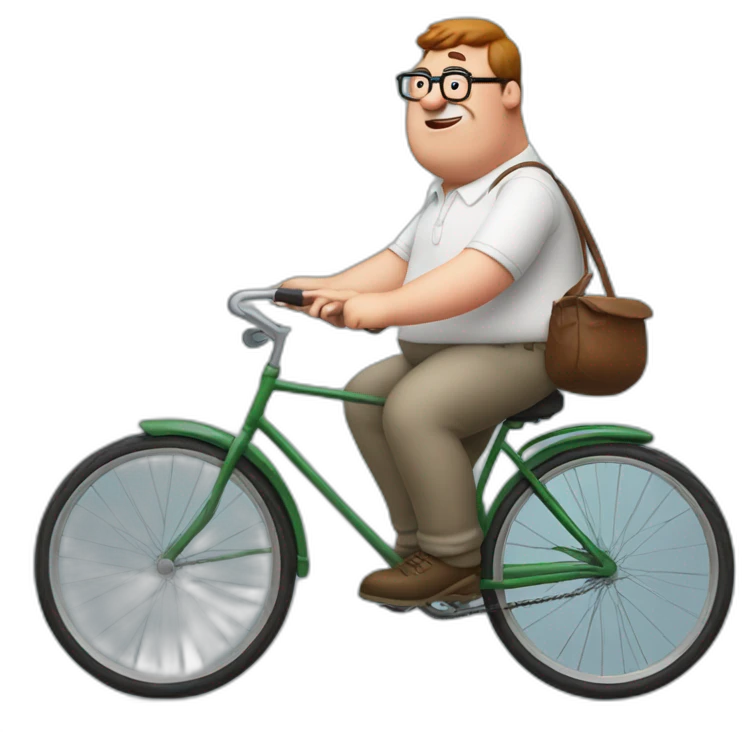 peter griffin riding a bicycle emoji