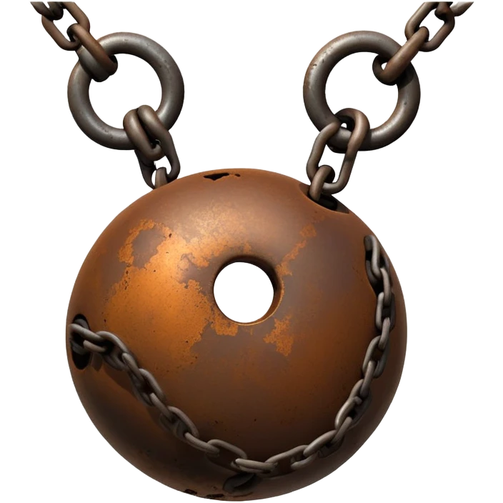 Ball and chain emoji