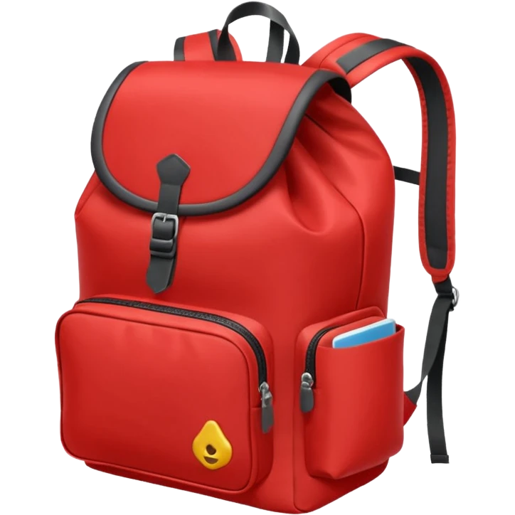 red backpack emoji