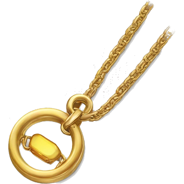Accessories  pendant realistic chain ring emoji