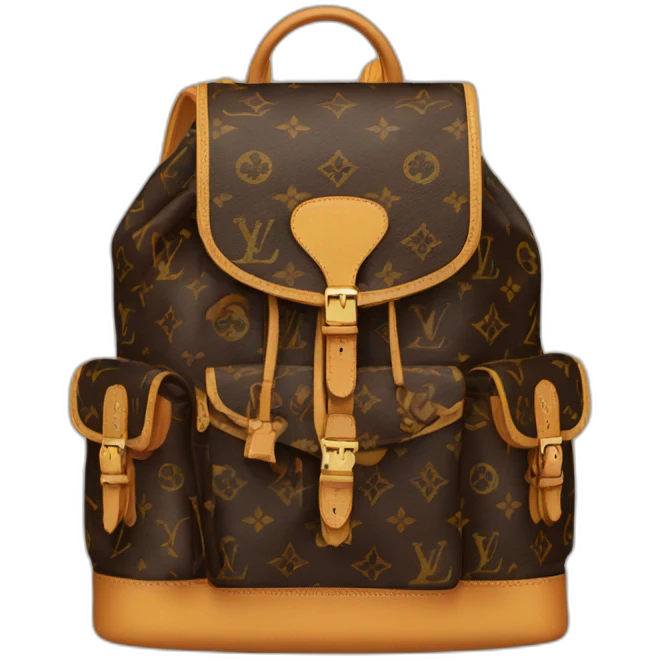 monogram lv backpack emoji