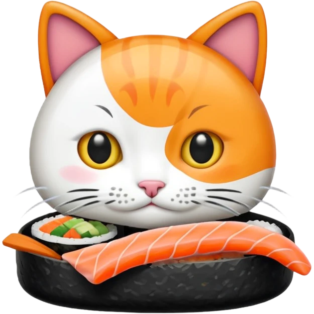 Sushi cat emoji