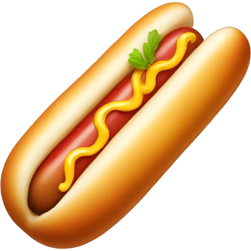 happy hot dog stick emoji