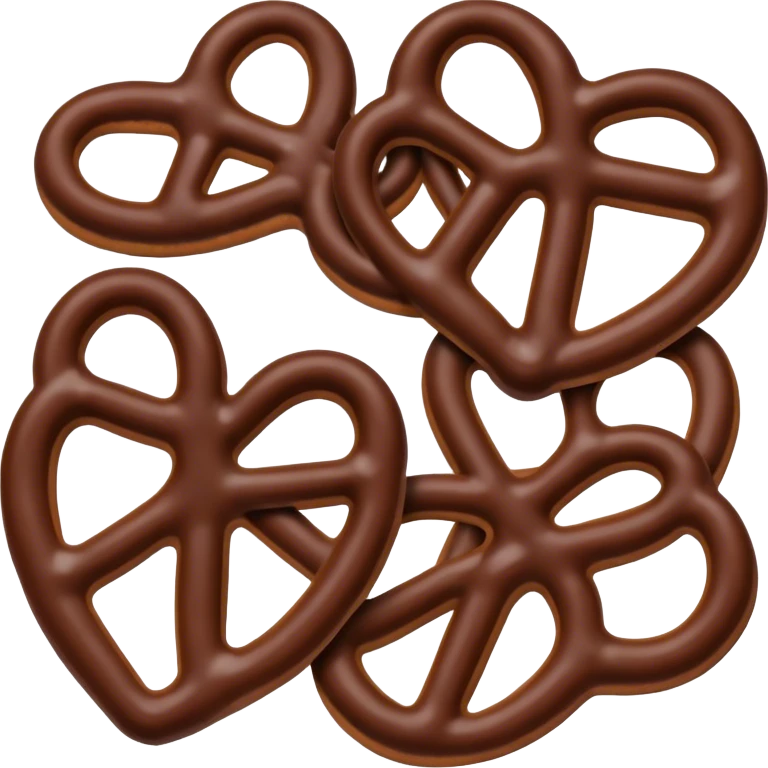 Chocolate covered pretzels  emoji