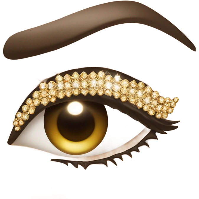 Diamond eyebrows  emoji