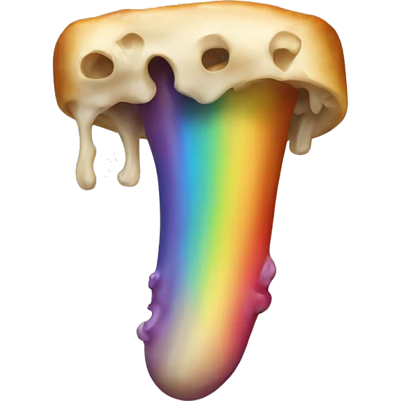 Braised bone with rainbow emoji