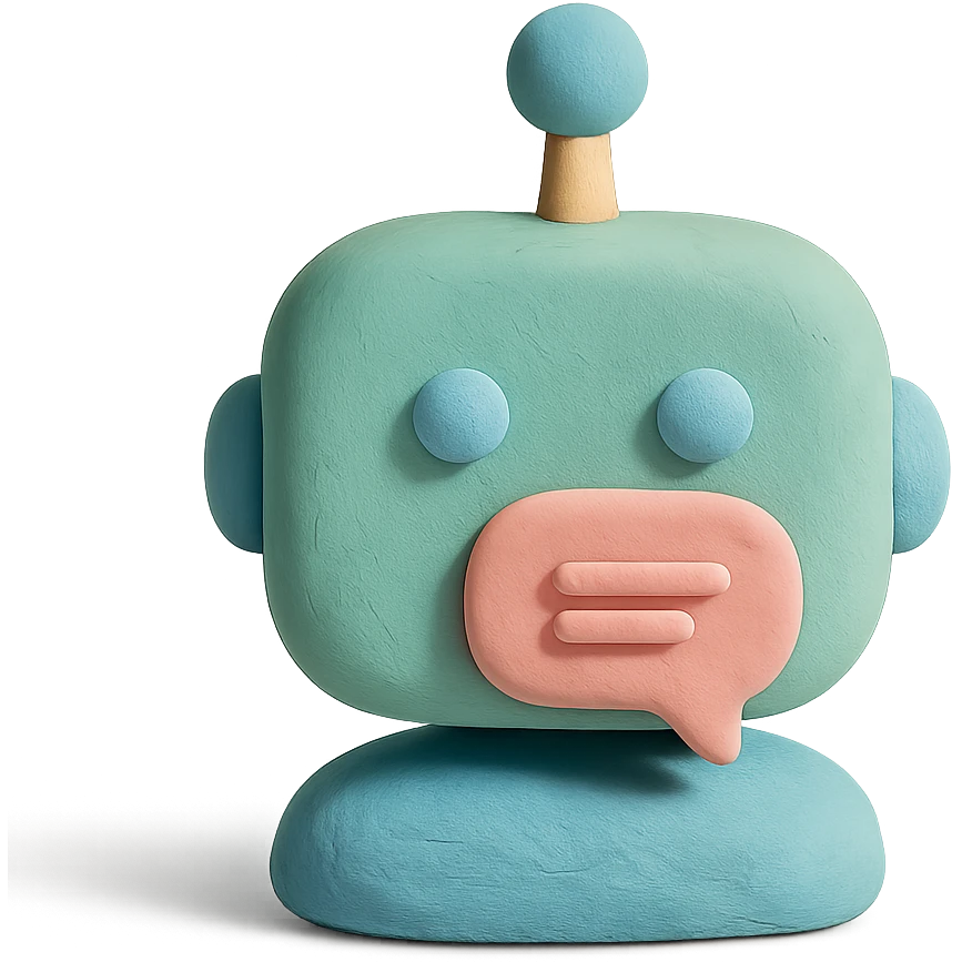 playful pastel colors chatbot emoji
