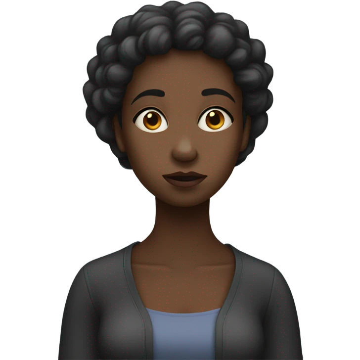 Black girl shrugging shoulders  emoji