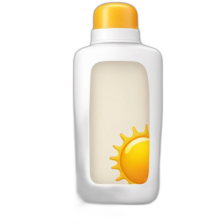 Sunscreen bottle emoji