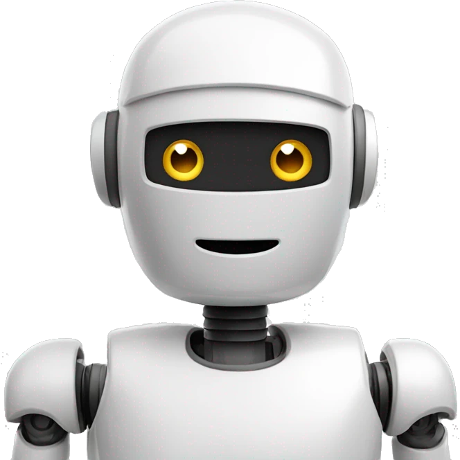 a friendly robot that says "paolo" emoji