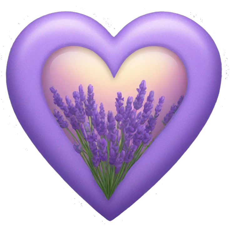 lavender heart emoji