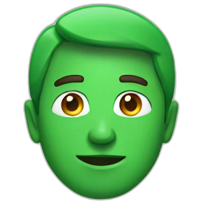 Man in green emoji